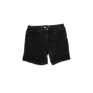 Seven7 Weekend 13" Inseam Women's size 10 Black Denim jean Shorts
